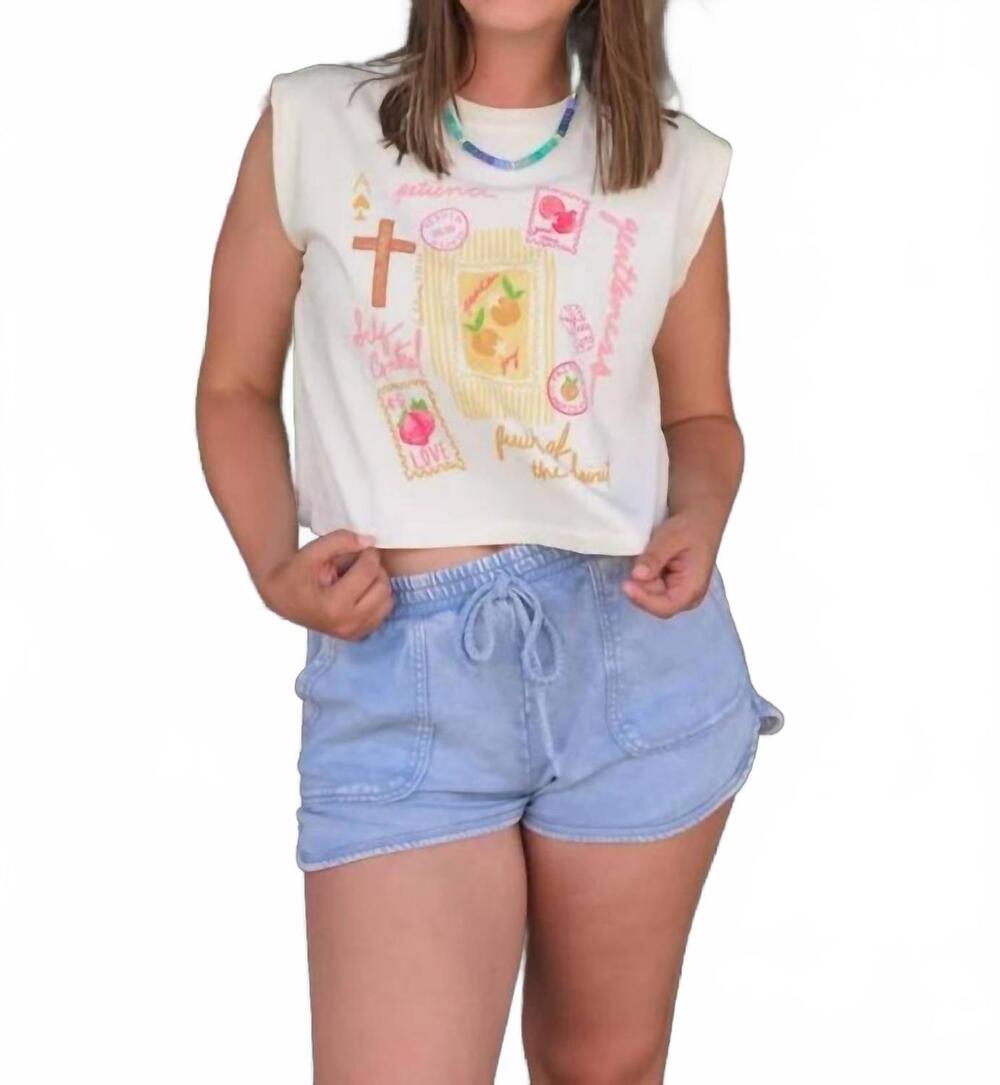 NEW POPPY & PINE fruit of spirit tank top in cream